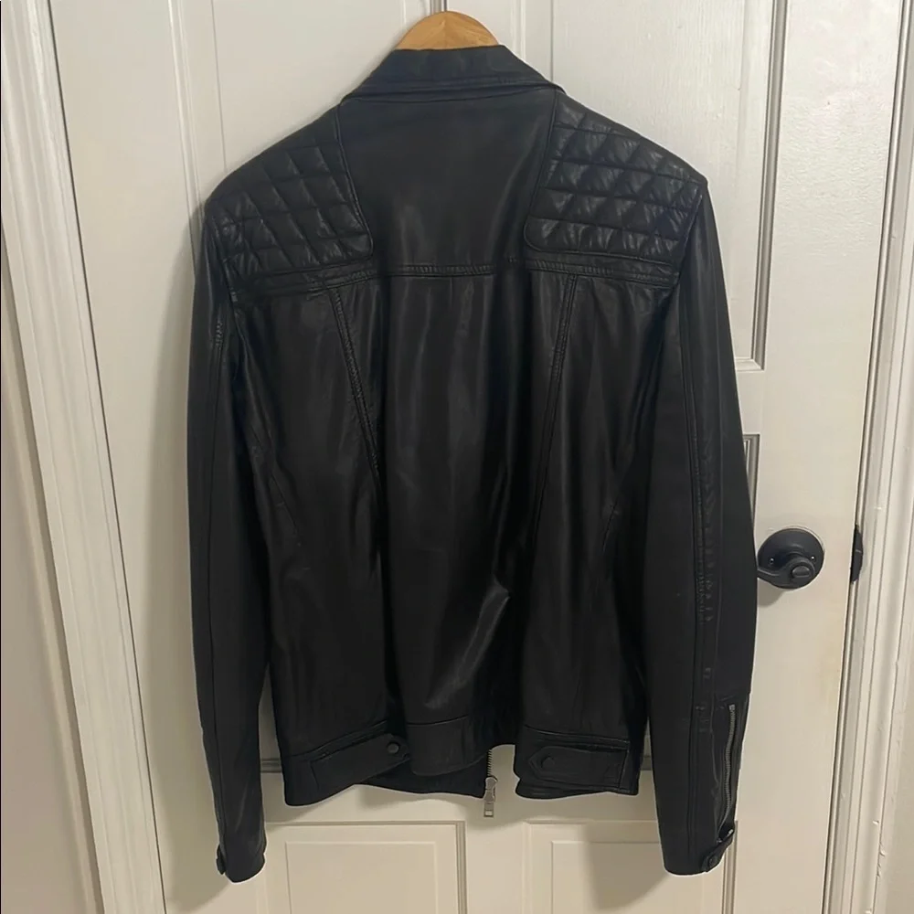 All Saints Kushiro Leather Biker Jacket Medium